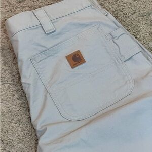 Carhartt Shorts Men’s Size 36 Khaki Loose Fit Canvas Utility Work B147 Tan Short